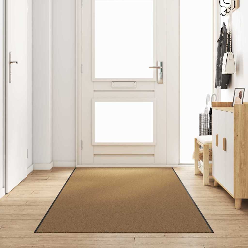 Uksematt Muu Kreemja ja must 120 x 400 cm Polüamiid ja PVC