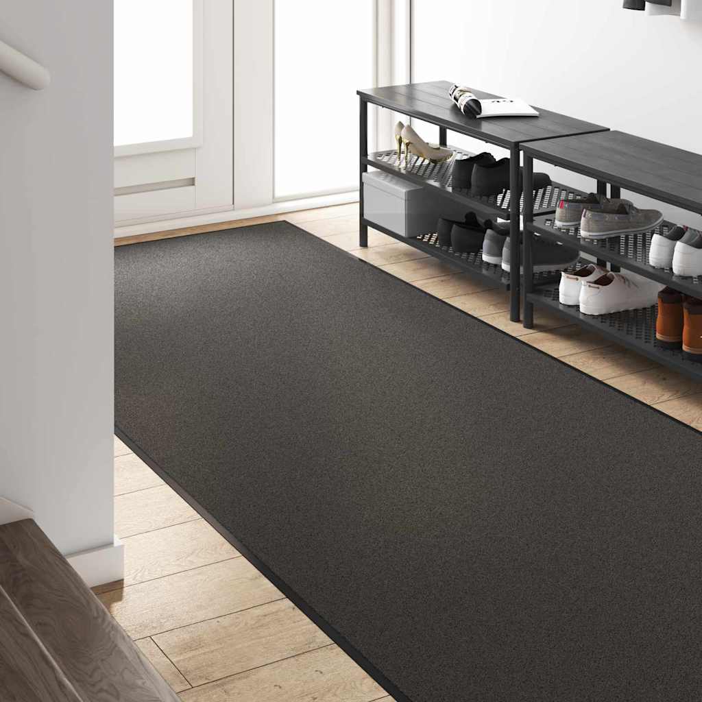 Uksematt Antratsiit ja must 120 x 250 cm 100% polüamiid