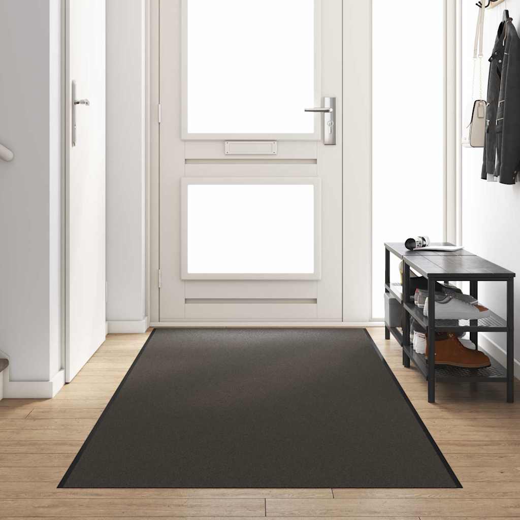 Uksematt Antratsiit ja must 120 x 350 cm 100% polüamiid