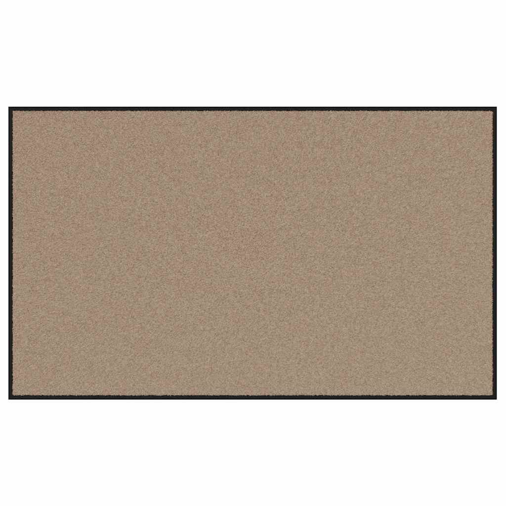 Uksematt Bež ja must 90 x 150 cm 100% polüamiid