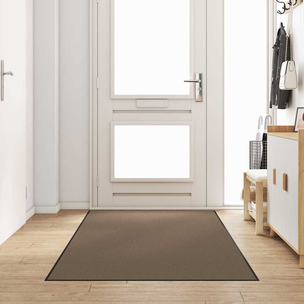Uksematt Bež ja must 120 x 250 cm 100% polüamiid