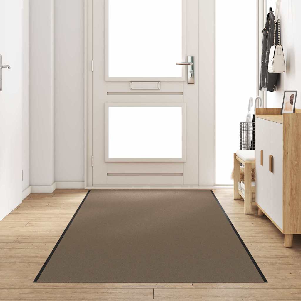 Uksematt Bež ja must 120 x 400 cm 100% polüamiid