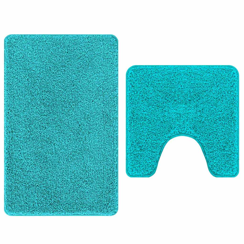 Libisemiskindel vannimatti komplekt 2 tk Türkiis 50 x 50 cm PP