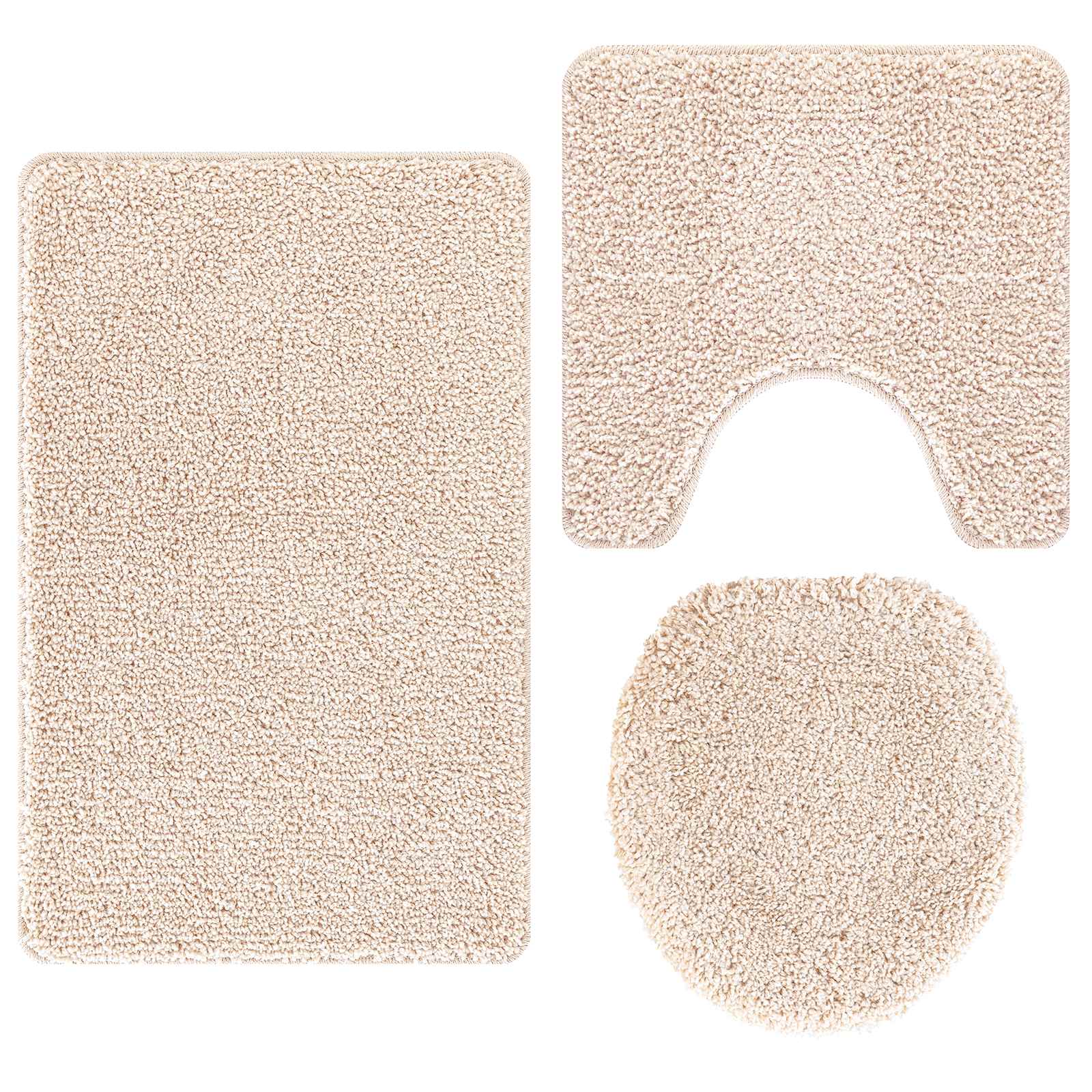 Libisemiskindel vannimatti komplekt 3 tk cream 50 x 80 cm PP