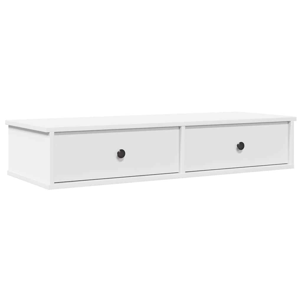 Seinariiul sahtlitega, valge, 100 x 37,5 x 19 cm, tehispuit