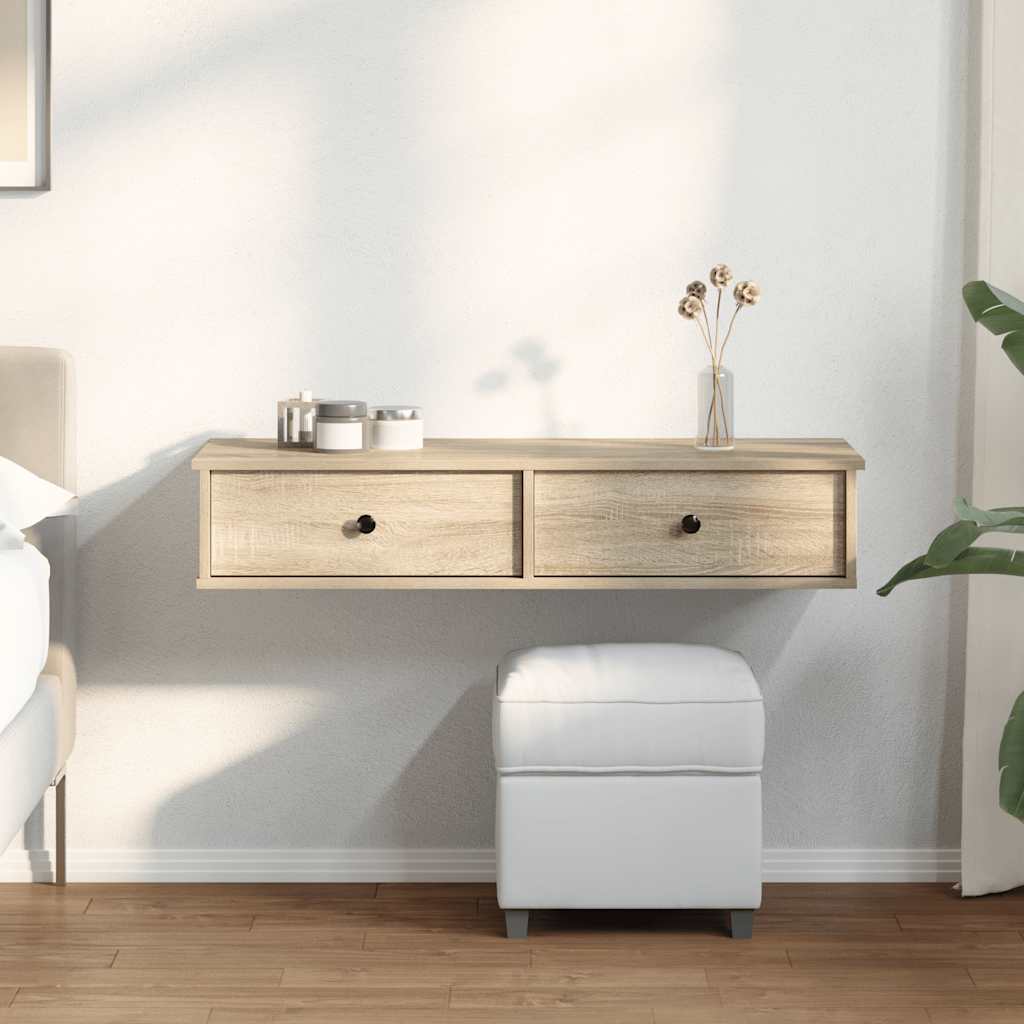 Seinariiul sahtlitega, sonoma tamm, 100x37,5x19 cm, tehispuit