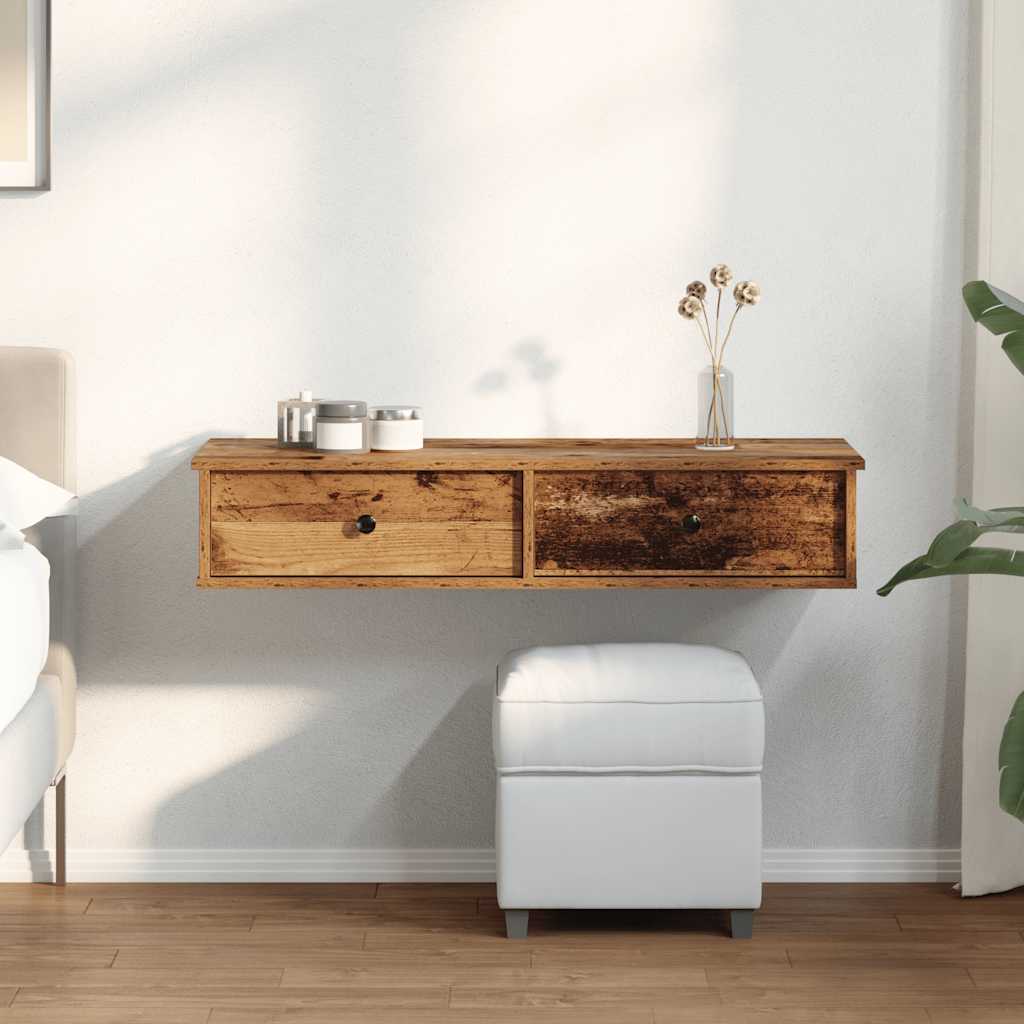 Seinariiul sahtlitega, vana puit, 100 x 37,5 x 19 cm, tehispuit