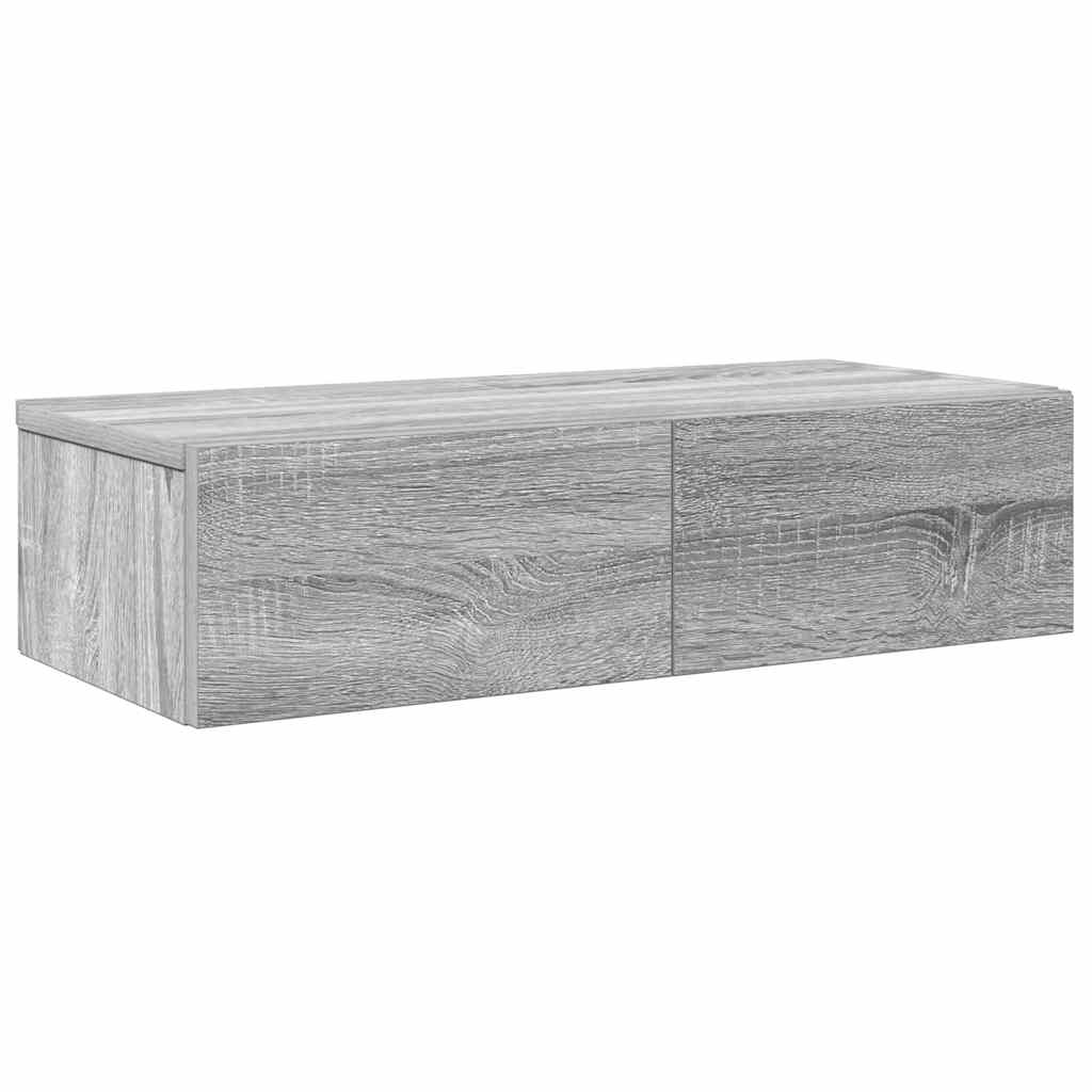 Seinariiul sahtlitega, hall sonoma tamm, 60 x 26,5 x 15 cm