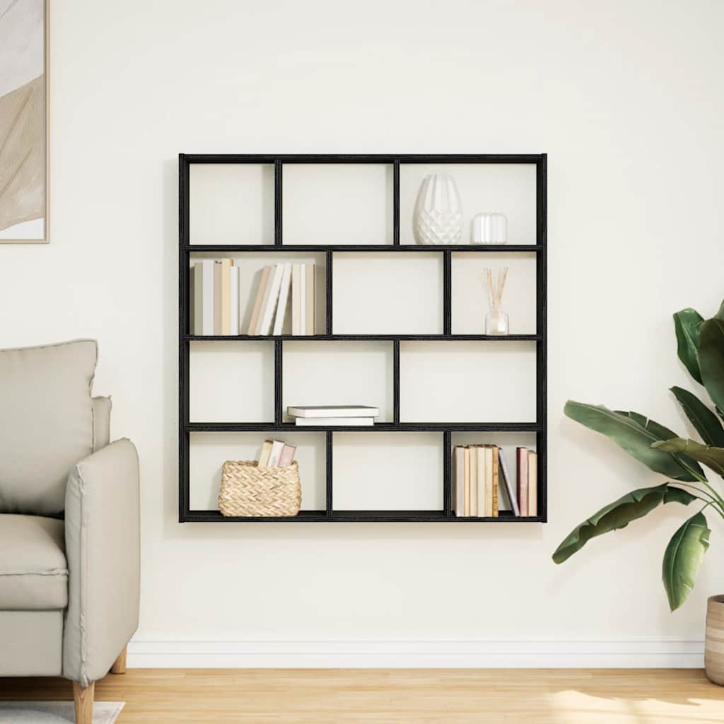 Seinariiul, kuup, 12 sektsiooniga, must, tehispuit