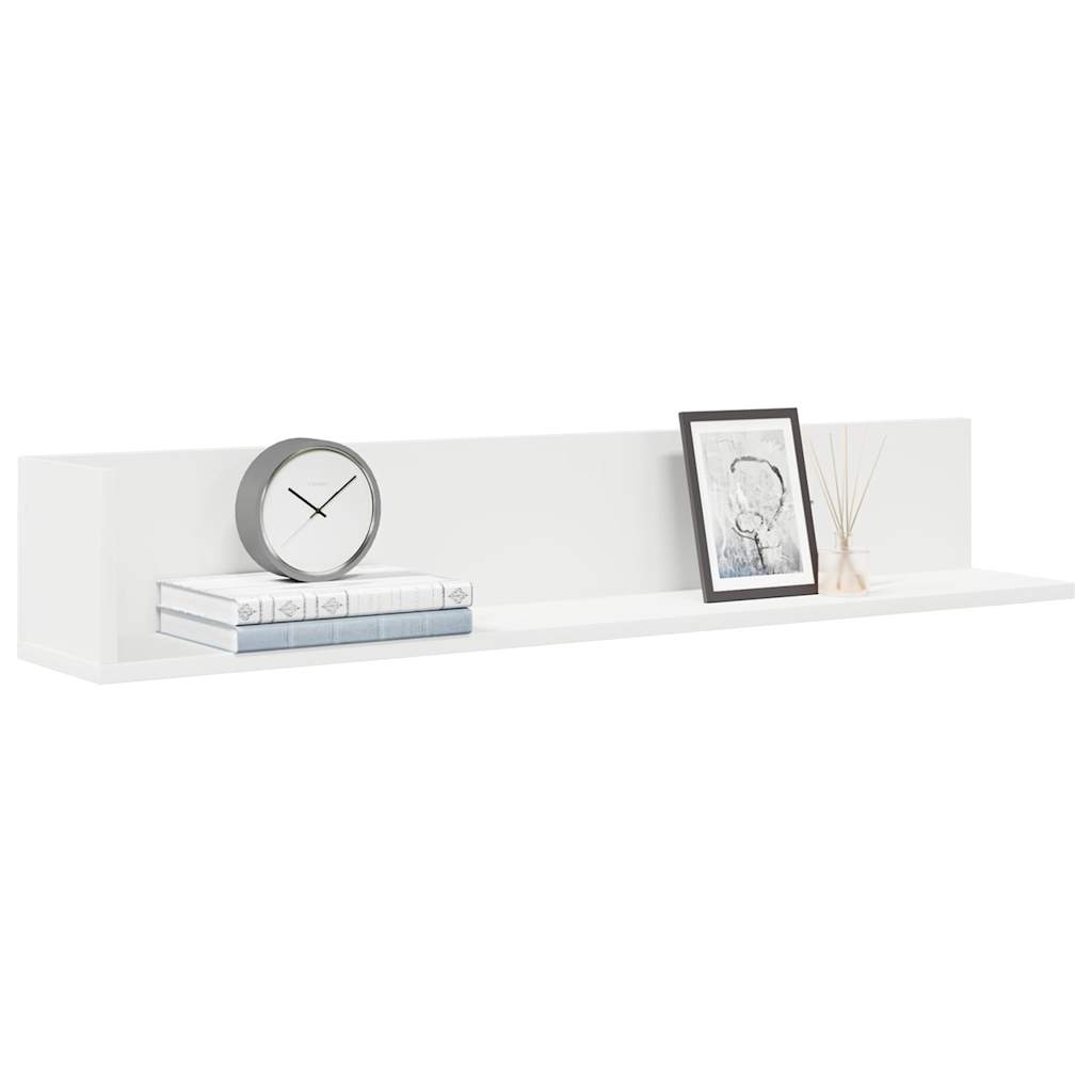 Seinariiulid 2 tk, valge, 100 x 16,5 x 16,5 cm, tehispuit