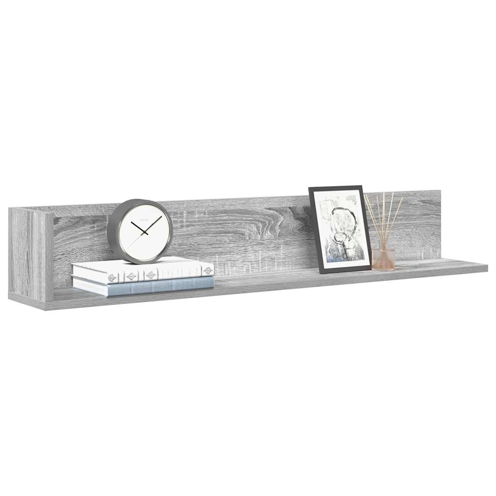 Seinariiulid 2 tk, hall Sonoma tamm, 100x16,5x16,5cm, tehispuit