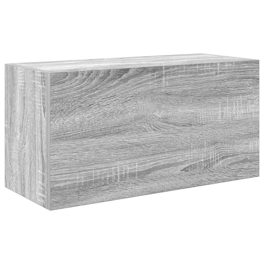 Vannitoa seinakapp, hall sonoma tamm, 60 x 25 x 30cm, tehispuit