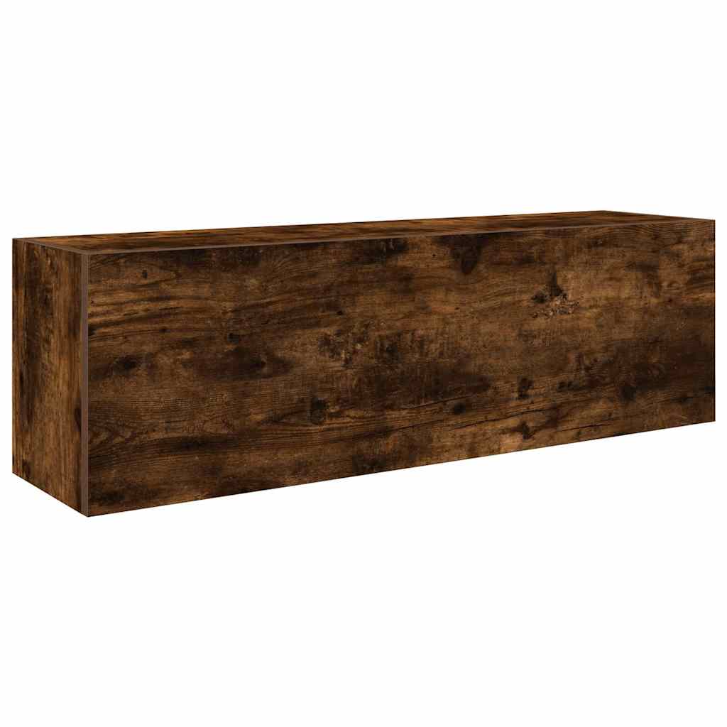 Vannitoa seinakapp, suitsutatud tamm, 100 x 25 x 30 cm