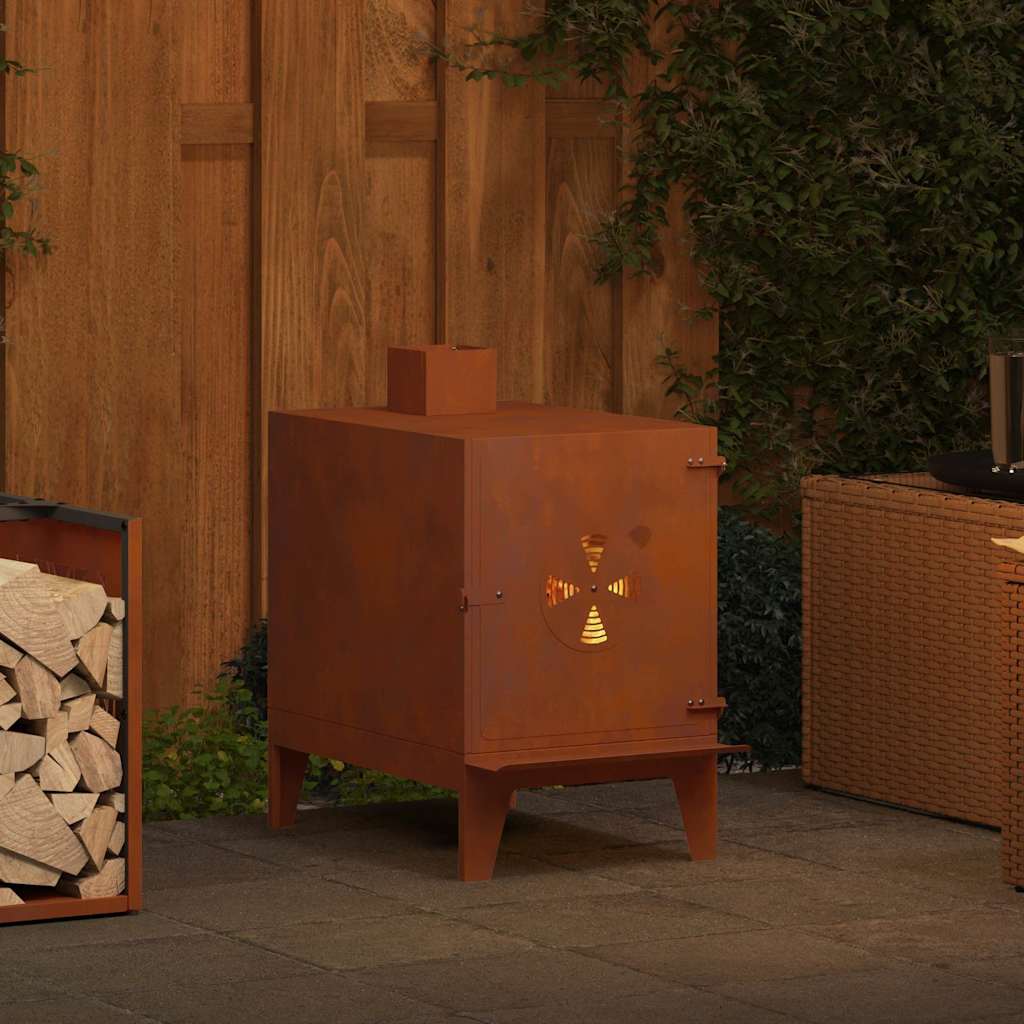Matkapliit 35x50x60 cm Corten teras