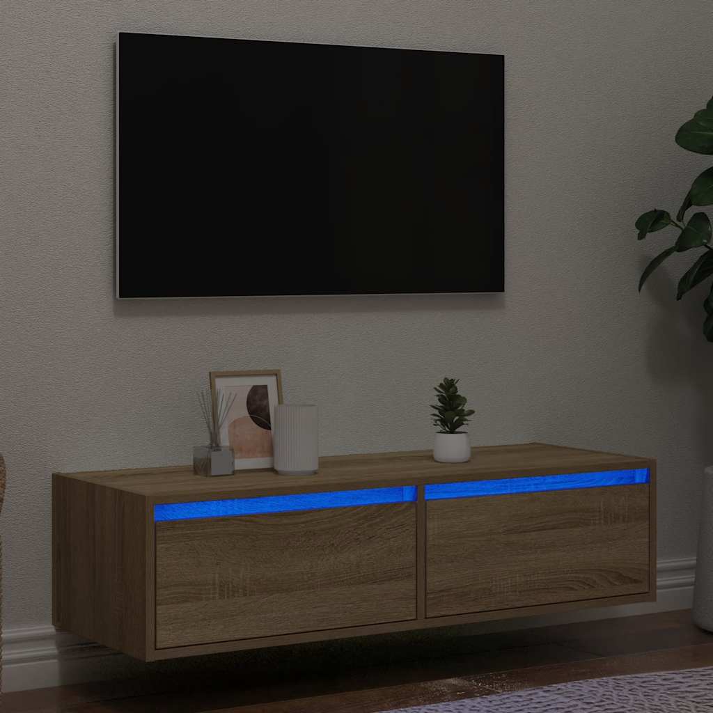 Telerialus LED-tuledega, Sonima tamm, 100X35,5x25 cm
