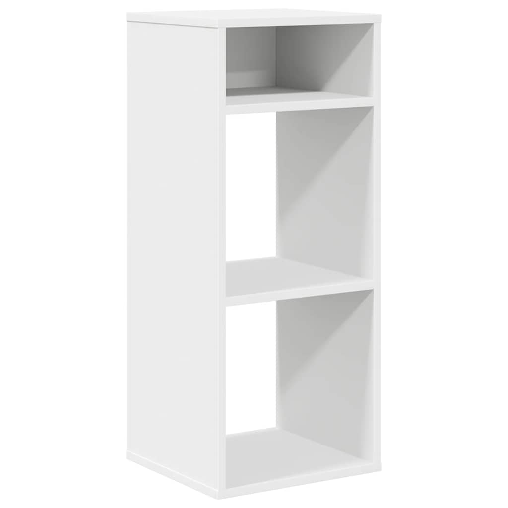 Raamatukapp Valge 34x31x80 cm Engineered Wood