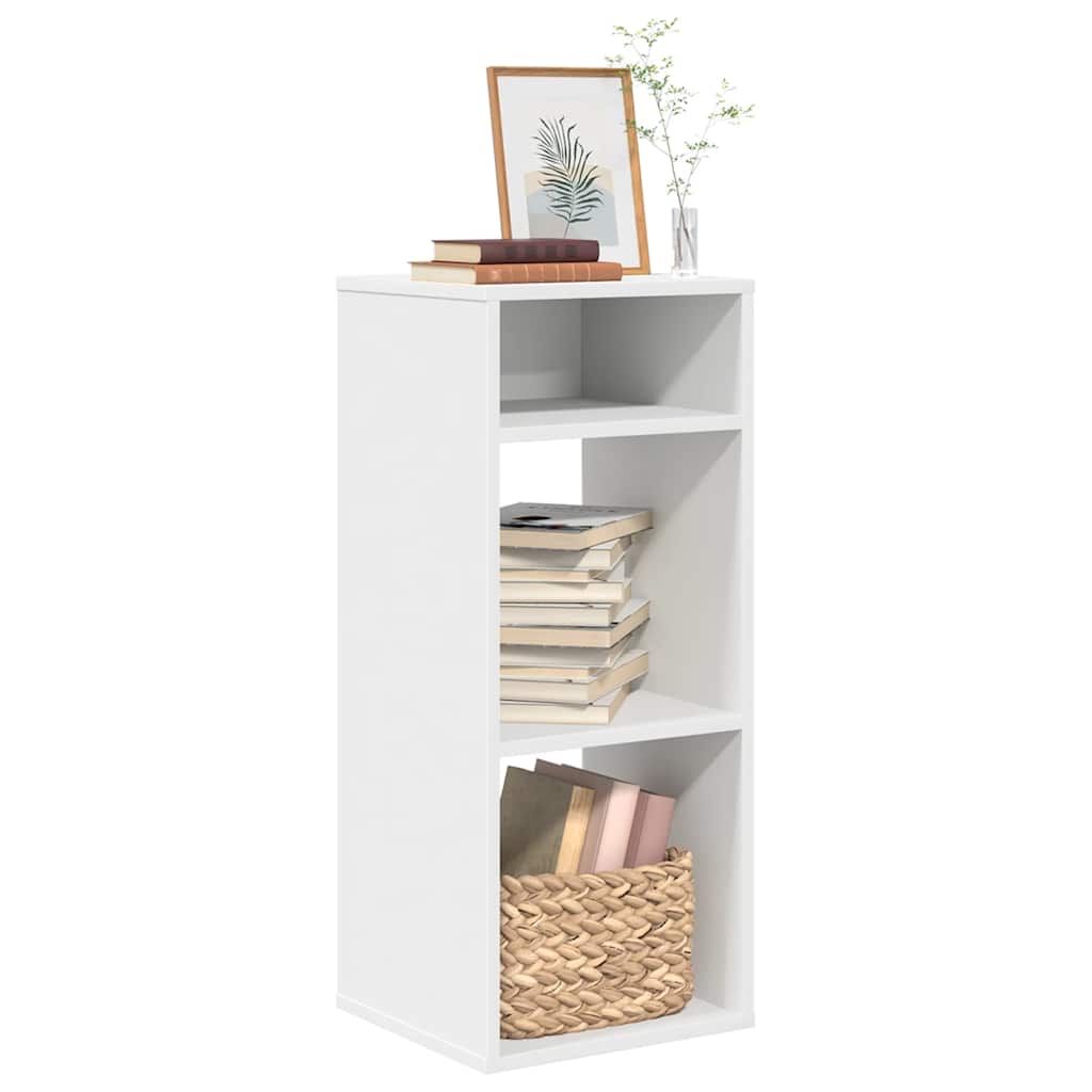 Raamatukapp Valge 34x31x80 cm Engineered Wood