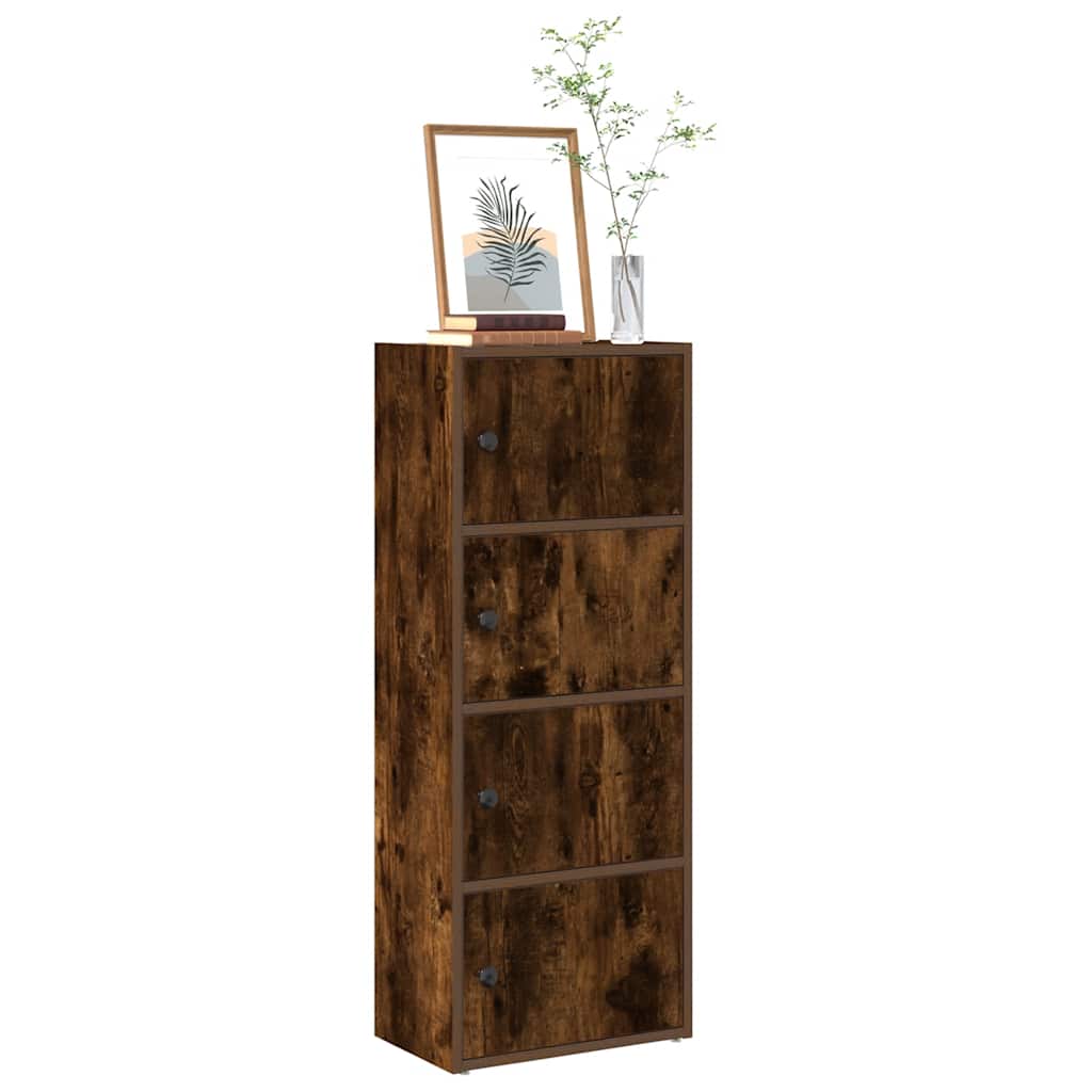 Raamatualus, suitsutatud tamm, 40x24x102 cm, tehispuit