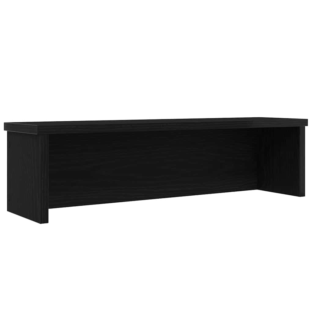 Virnastatav köögiriiul, must, 50x15x16 cm, tehispuit