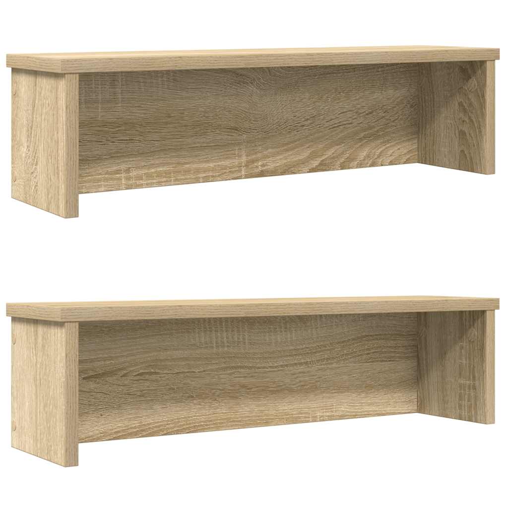 Köögiriiulid virnastatavad 2 tk, Sonoma tamm, 50x15x16 cm