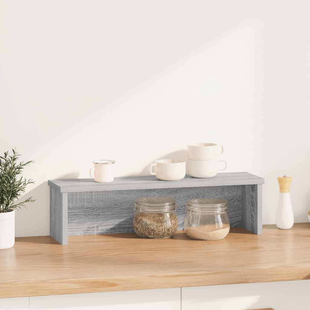 Virnastatav köögiriiul, hall Sonoma tamm, 50x15x16cm, tehispuit