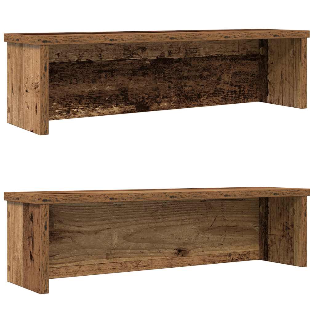 Köögiriiulid virnastatavad 2 tk, vana puit, 50x15x16 cm