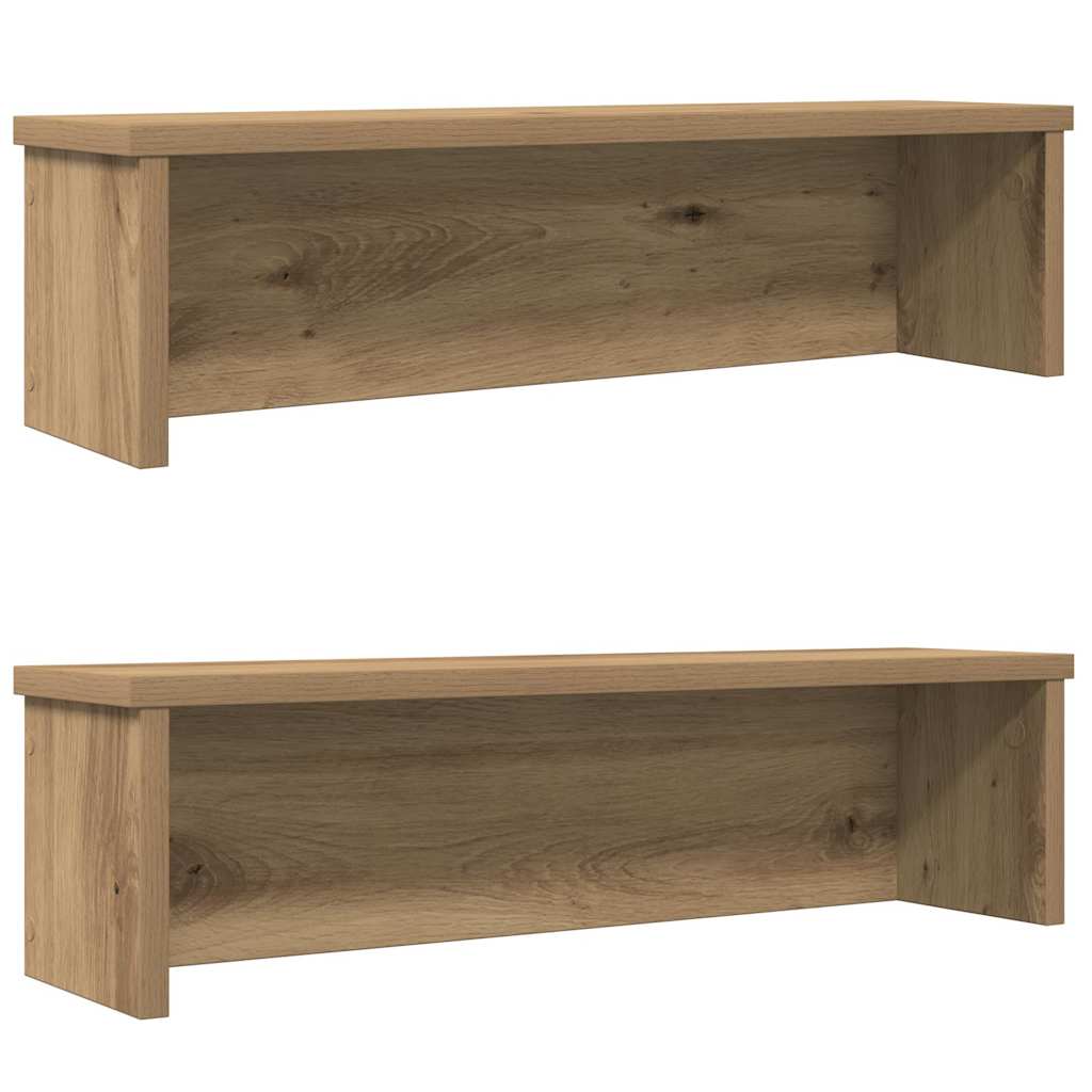 Köögiriiulid virnastatavad 2 tk, käsitöötamm, 50x15x16 cm