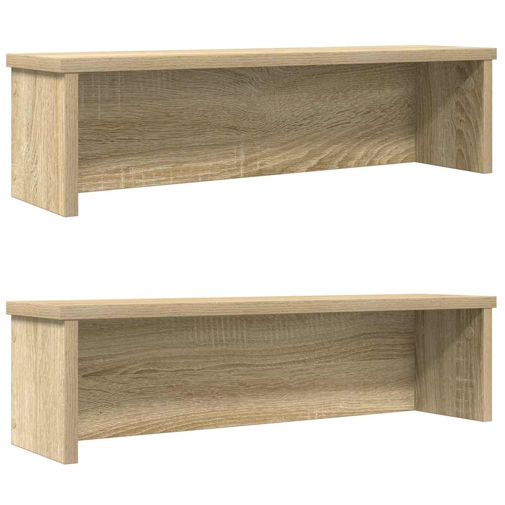 Köögiriiulid virnastatavad 2 tk, Sonoma tamm, 60x15x16 cm