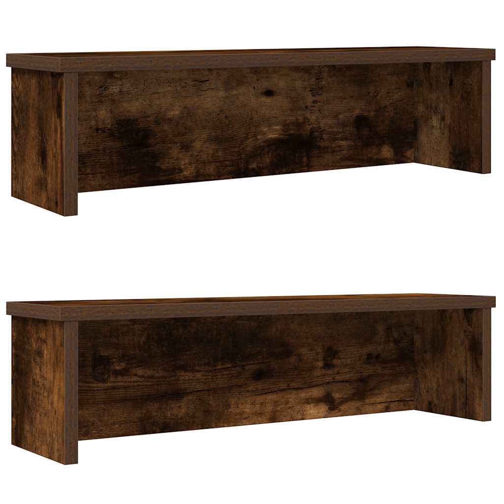 Köögiriiulid virnastatavad 2 tk, suitsutatud tamm, 60x15x16 cm