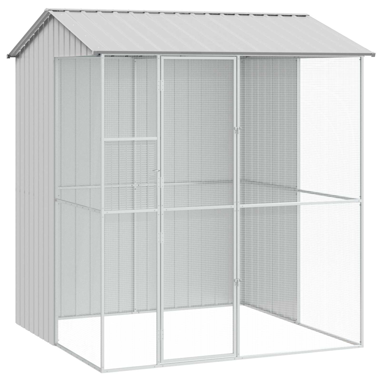 Lindude puur ladustamisega Hall 215 x 210 x 247 cm Tsinkteras
