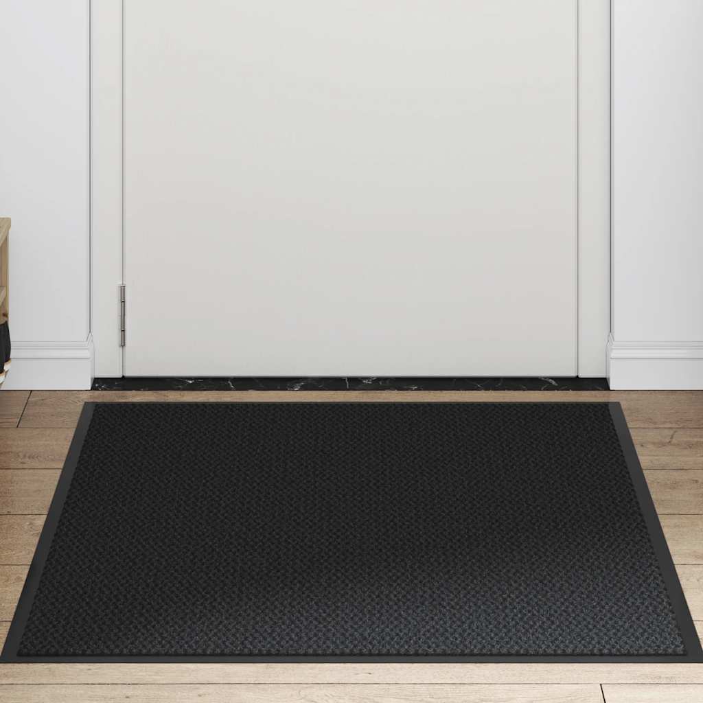 Uksematt, must, 90 x 120 cm