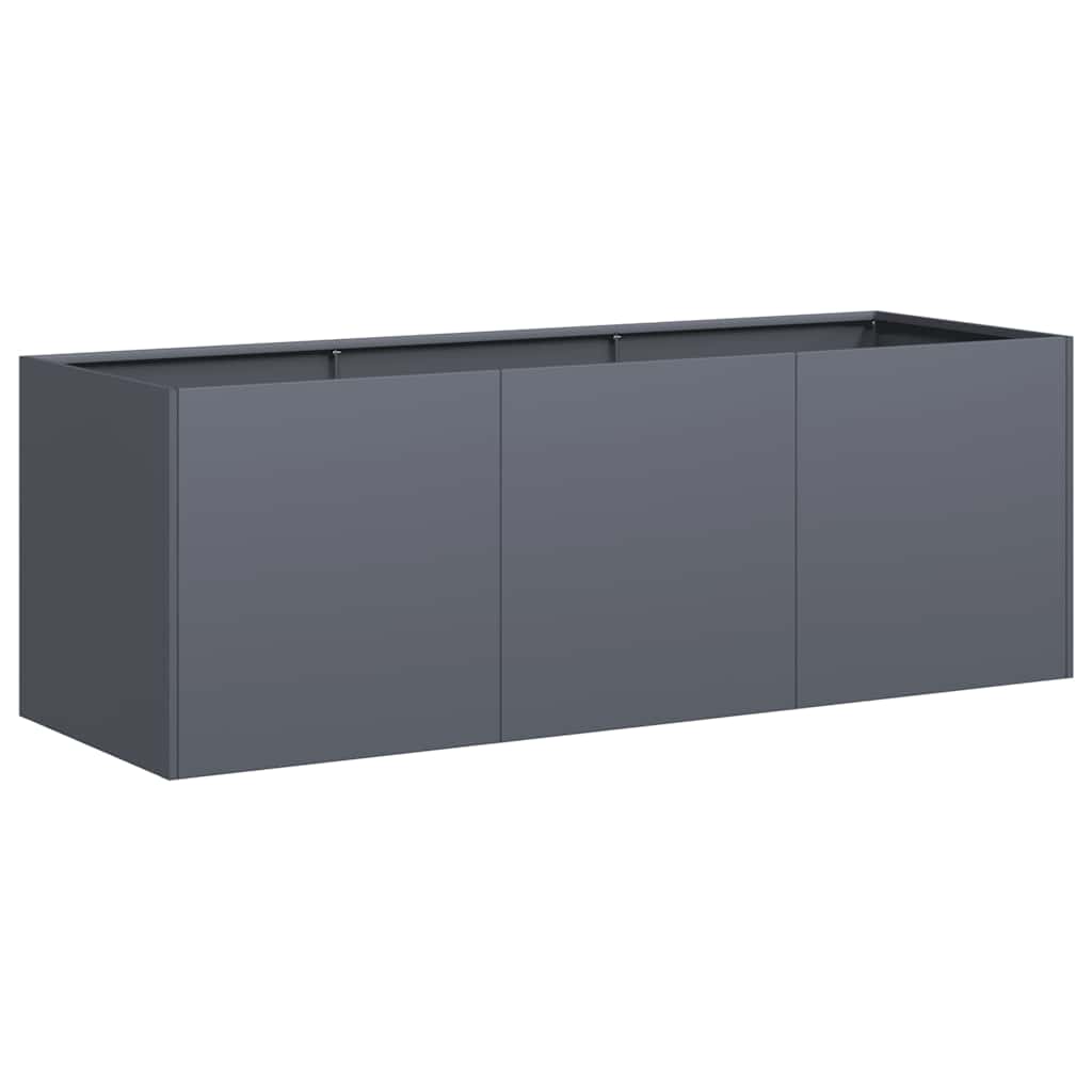 Lillepott antratsiithall 120 x 40 x 40 cm külmvaltsitud terasest