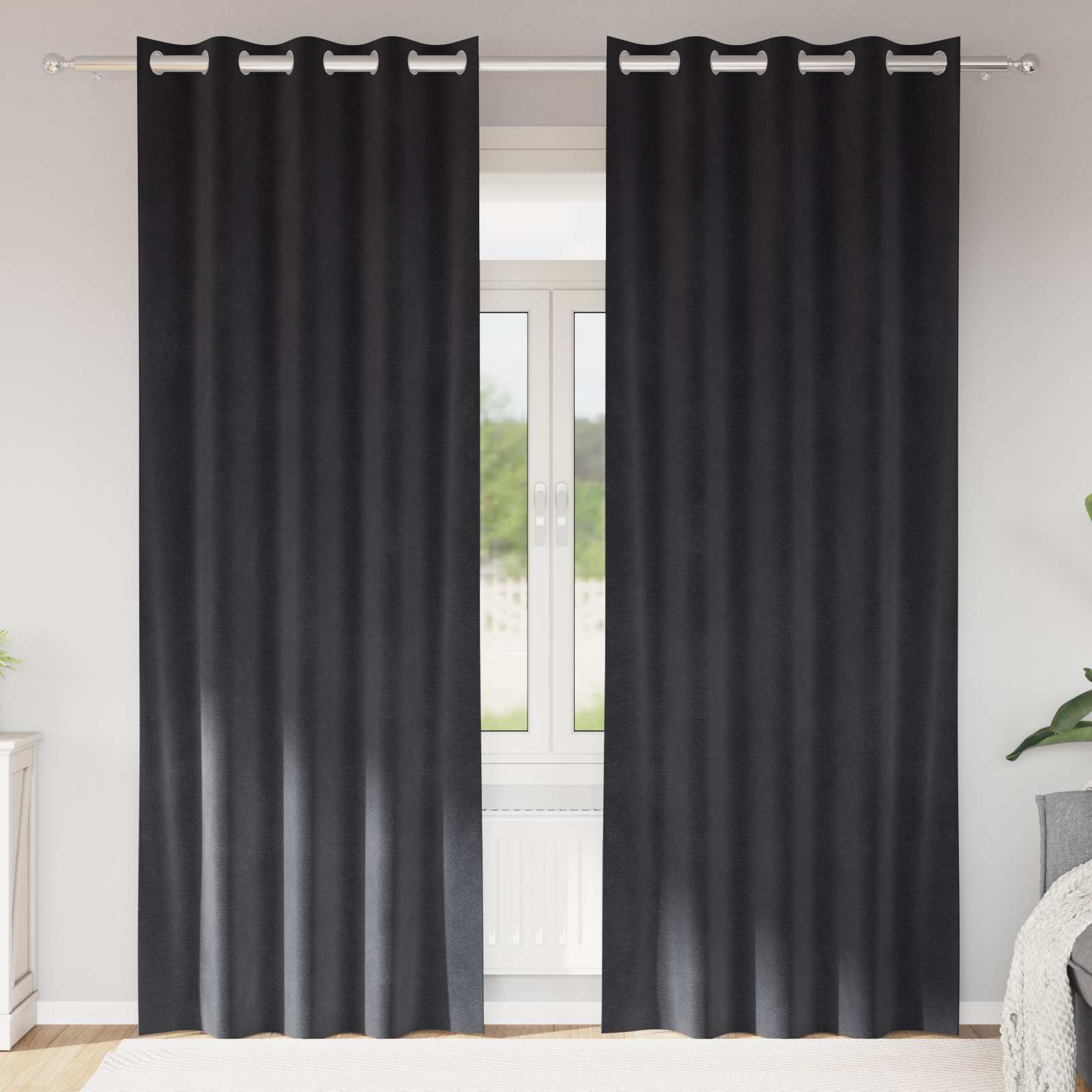 Kardinaid 2 tk Tumehall 140 x 245 cm Samet