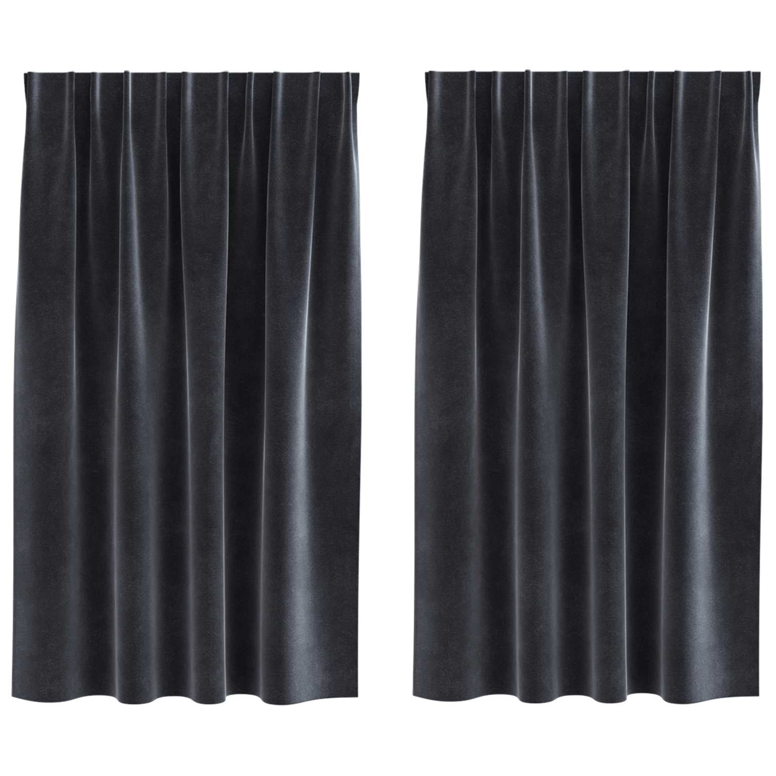 Kardinaid 2 tk Tumehall 140 x 140 cm Samet