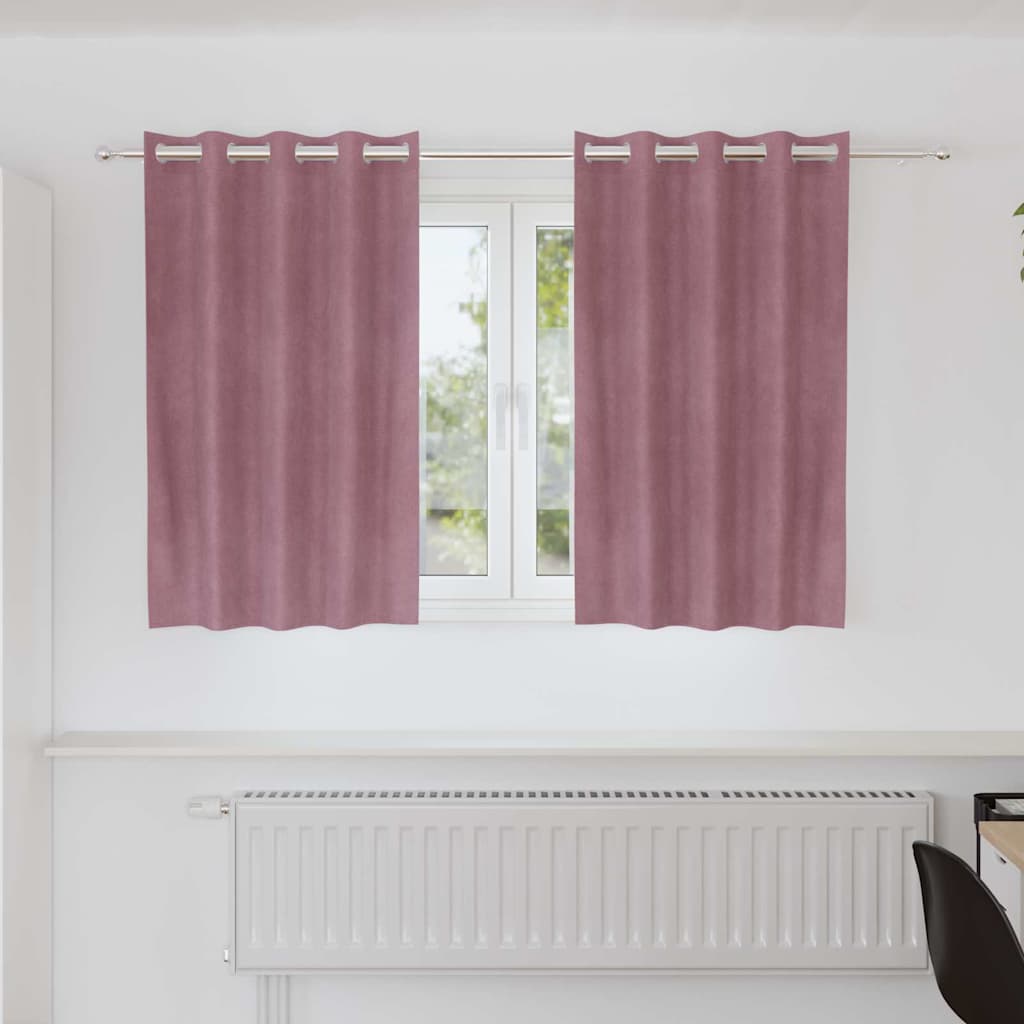 Kardinaid 2 tk Tumepink 140 x 140 cm Samet