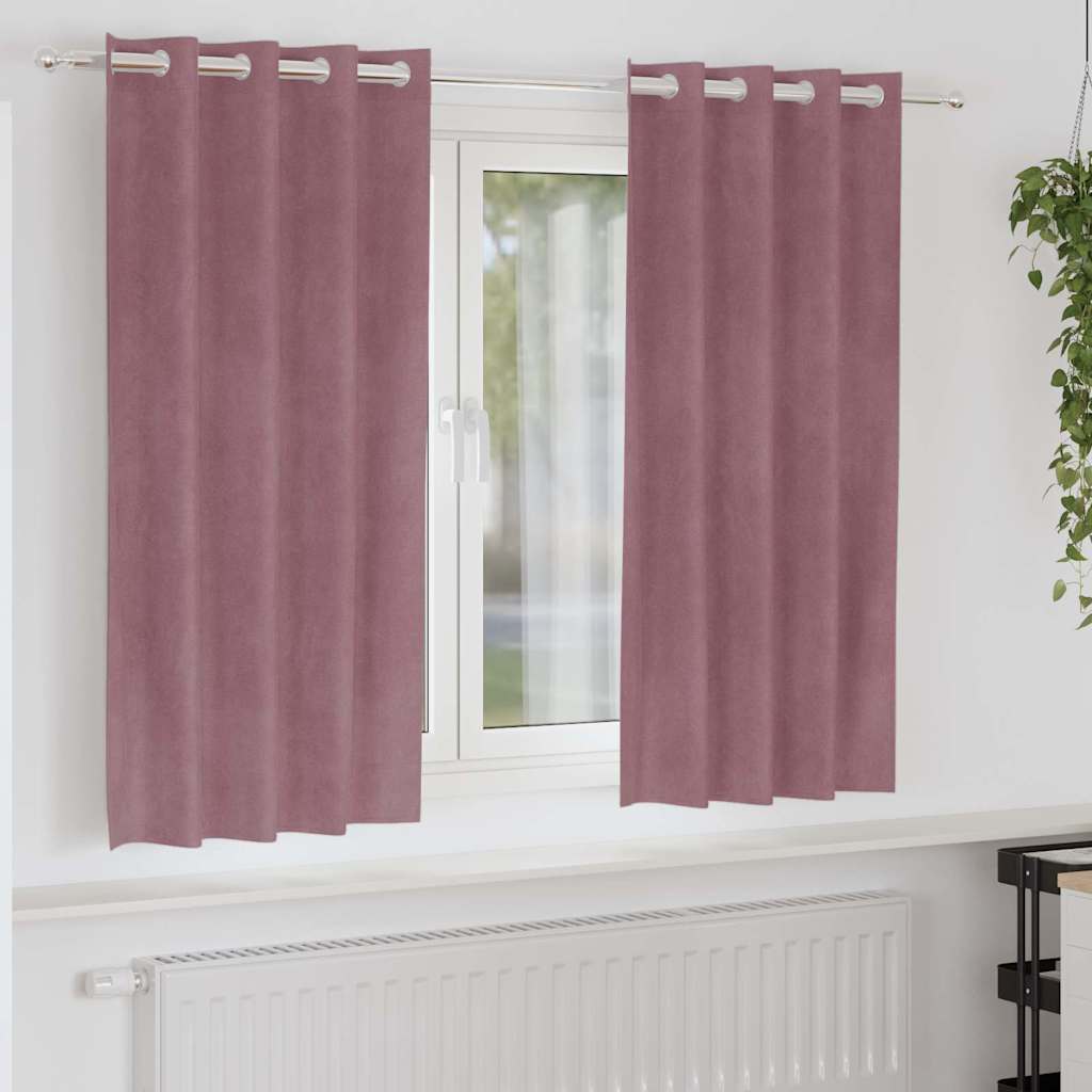 Kardinaid 2 tk Tumepink 140 x 175 cm Samet