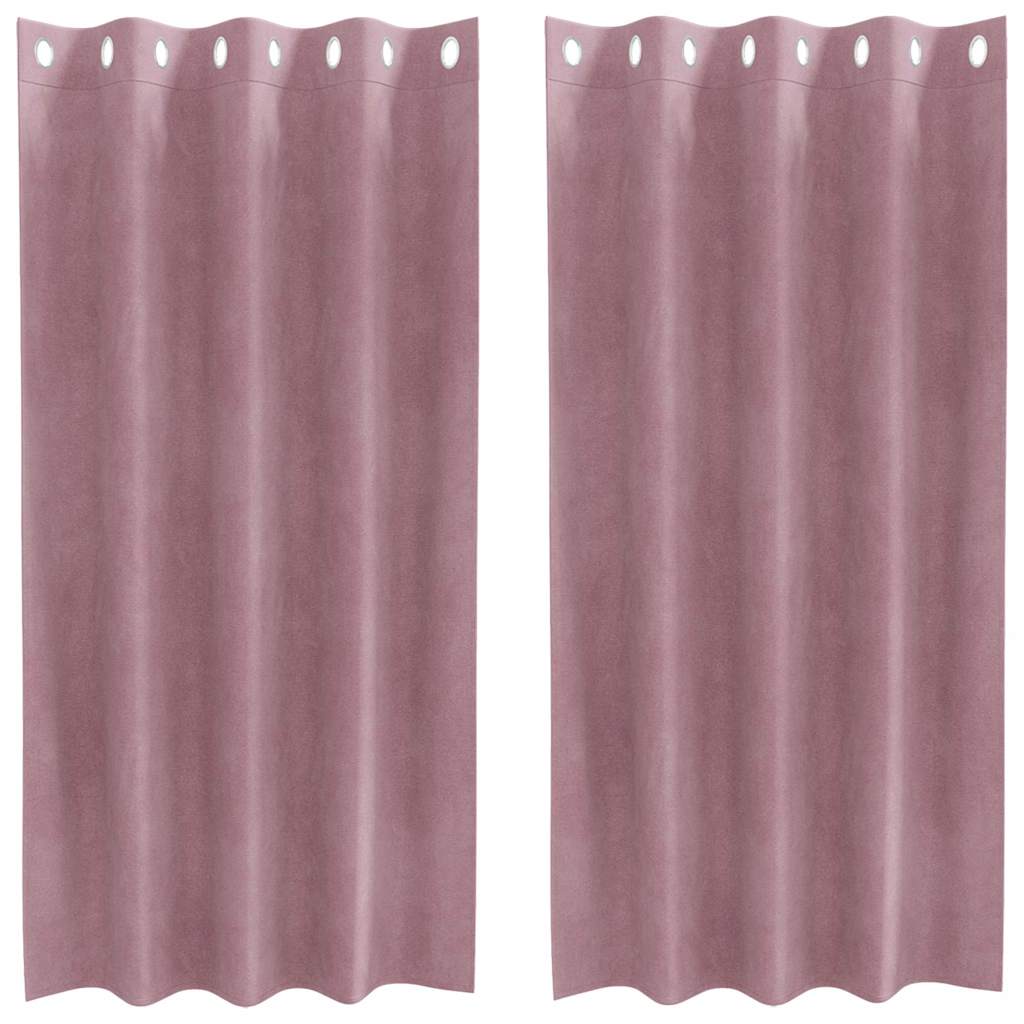 Kardinaid 2 tk Tumepink 140 x 175 cm Samet