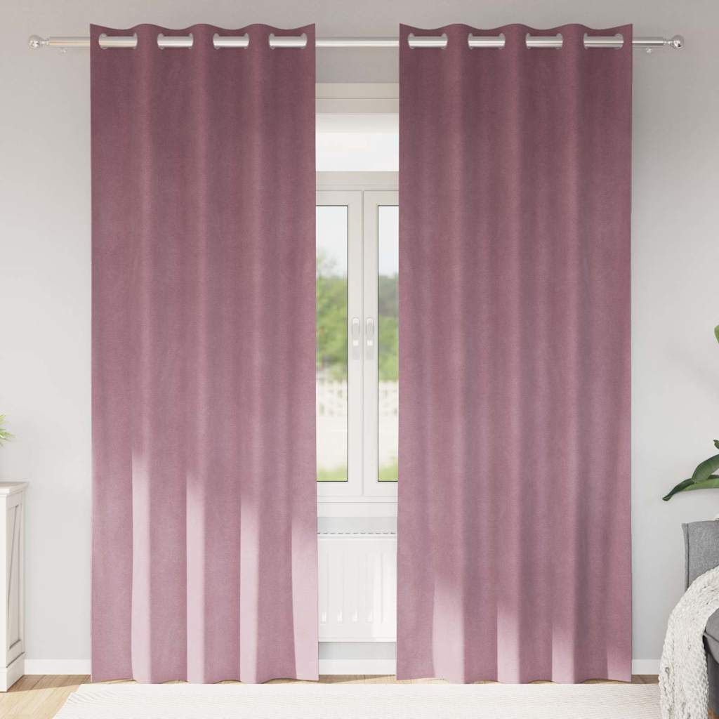 Kardinaid 2 tk Tumepink 140 x 260 cm Samet