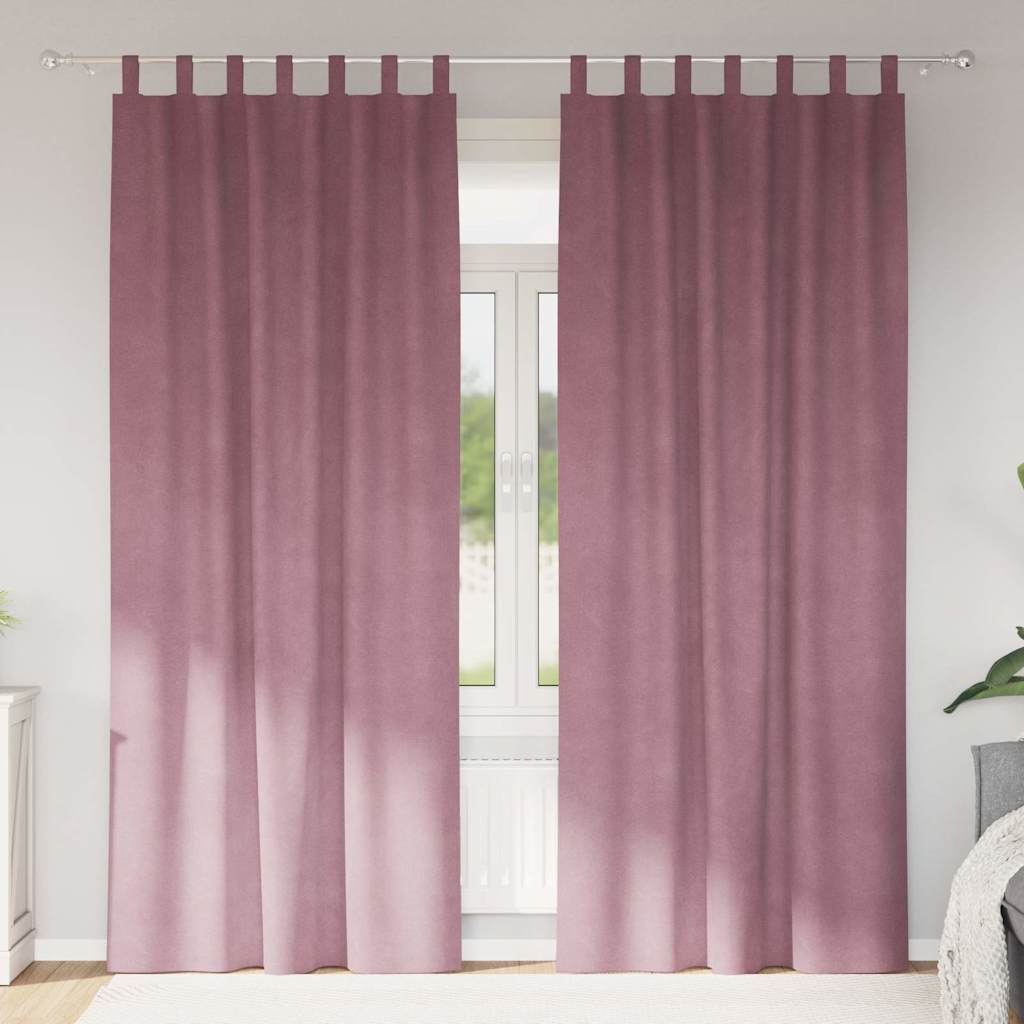 Kardinaid 2 tk Tumepink 140 x 225 cm Samet