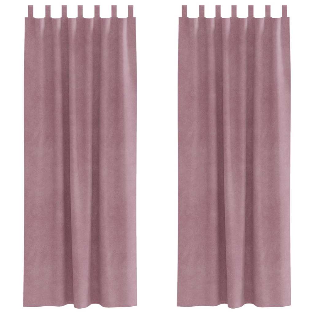 Kardinaid 2 tk Tumepink 140 x 245 cm Samet