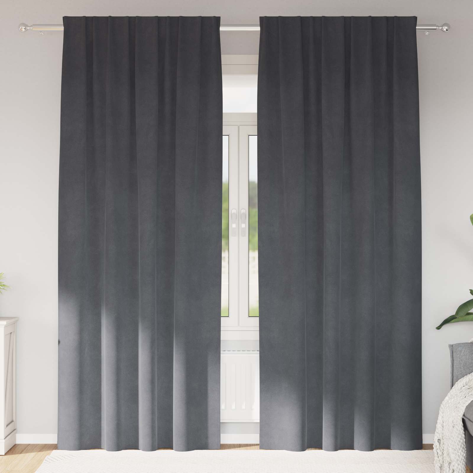 Kardinaid 2 tk Helehall 140 x 245 cm Samet
