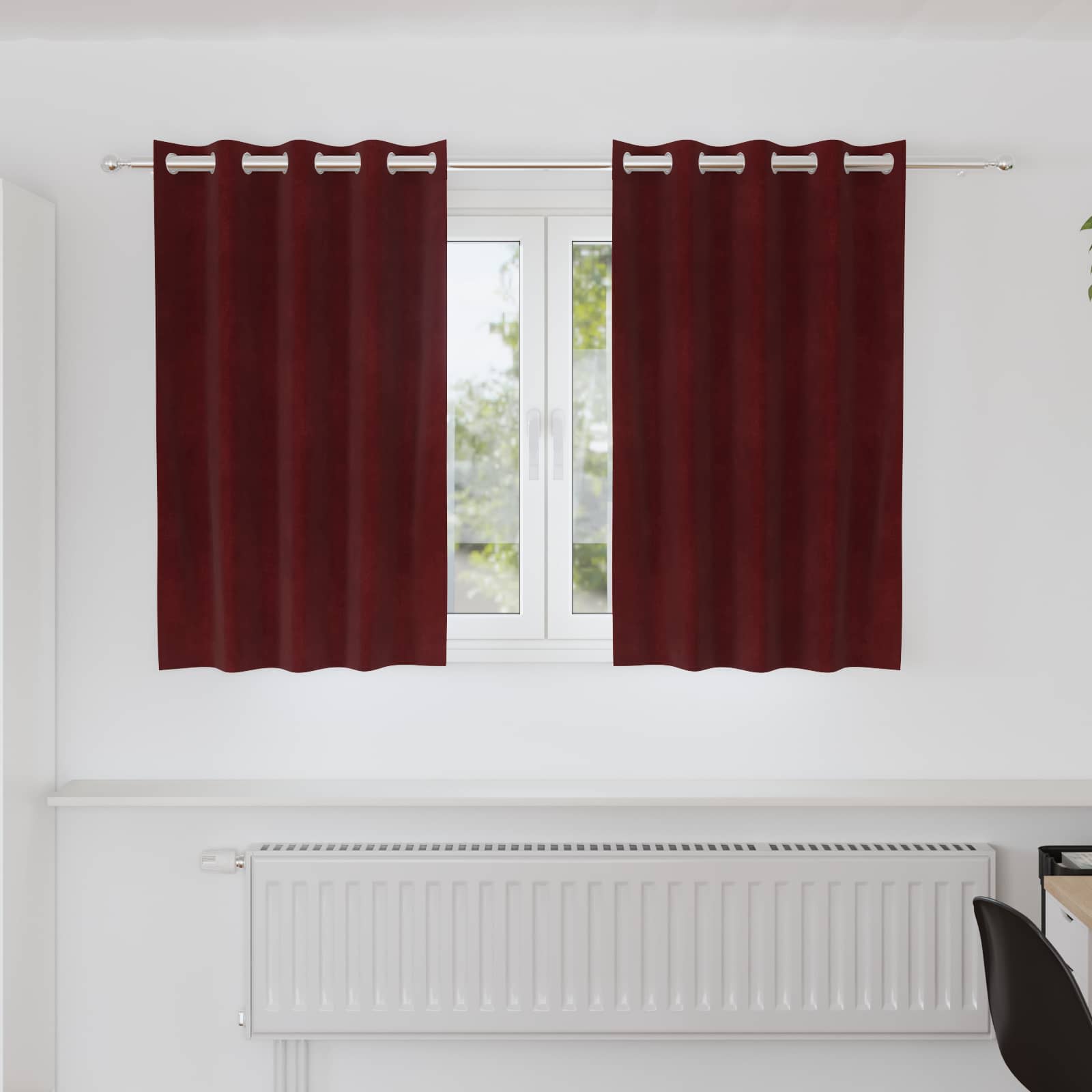 Kardinaid 2 tk Veinpunane 140 x 140 cm Samet
