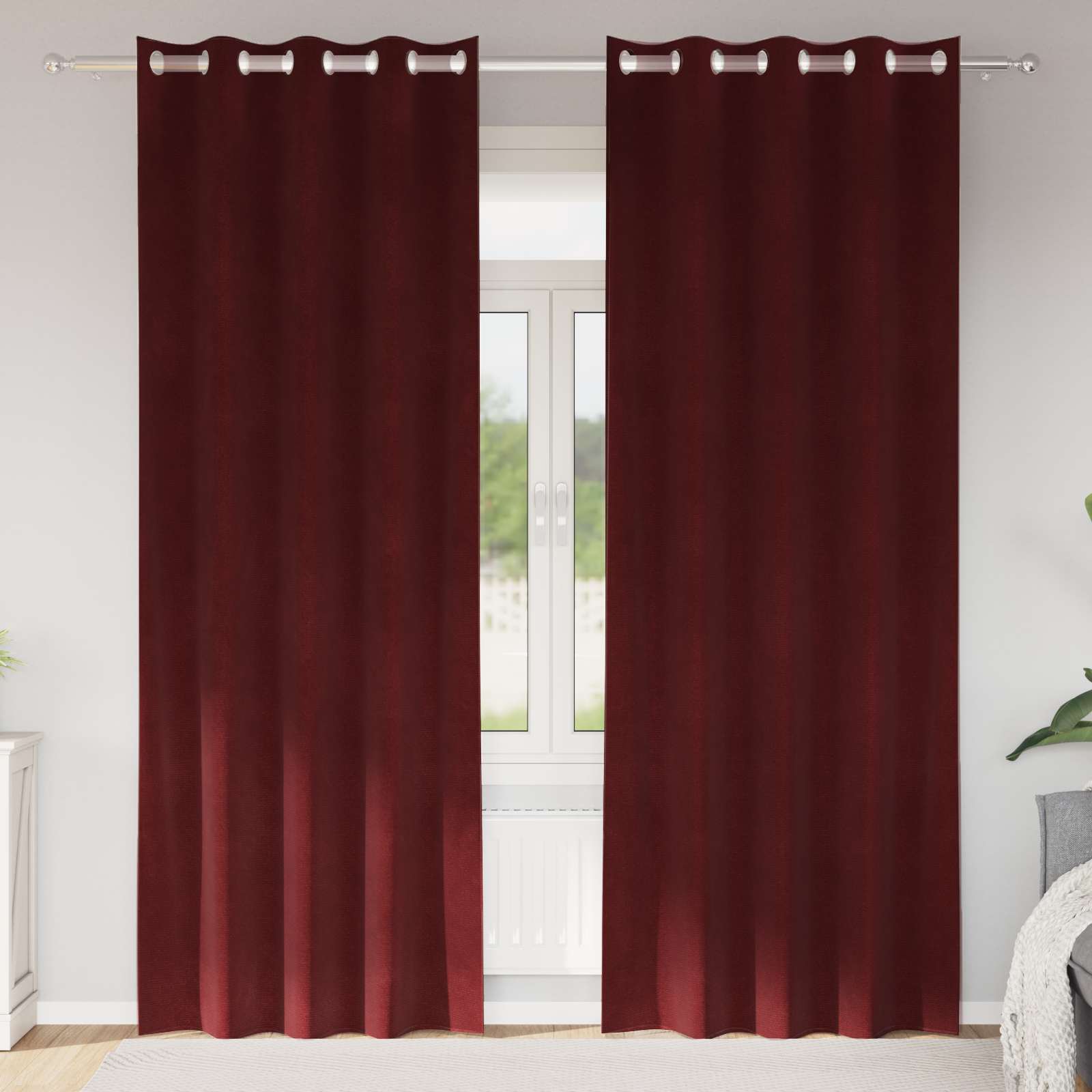 Kardinaid 2 tk Veinpunane 140 x 225 cm Samet