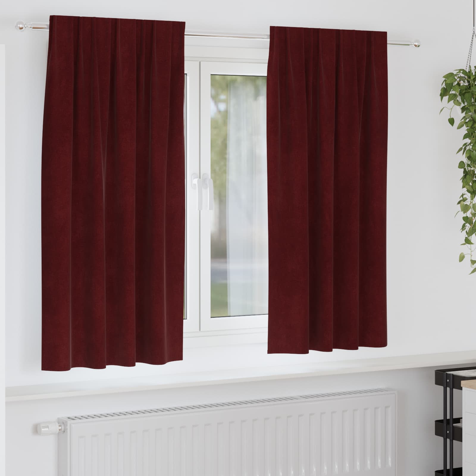 Kardinaid 2 tk Veinpunane 140 x 175 cm Samet