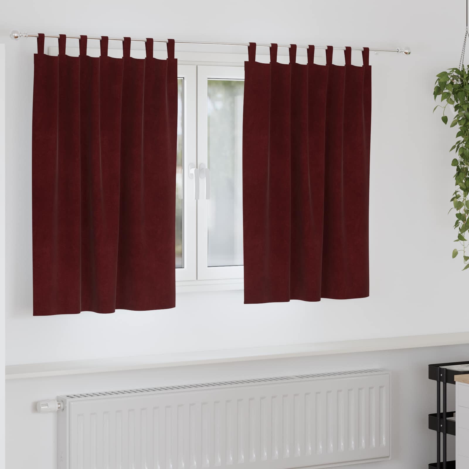 Kardinaid 2 tk Veinpunane 140 x 140 cm Samet