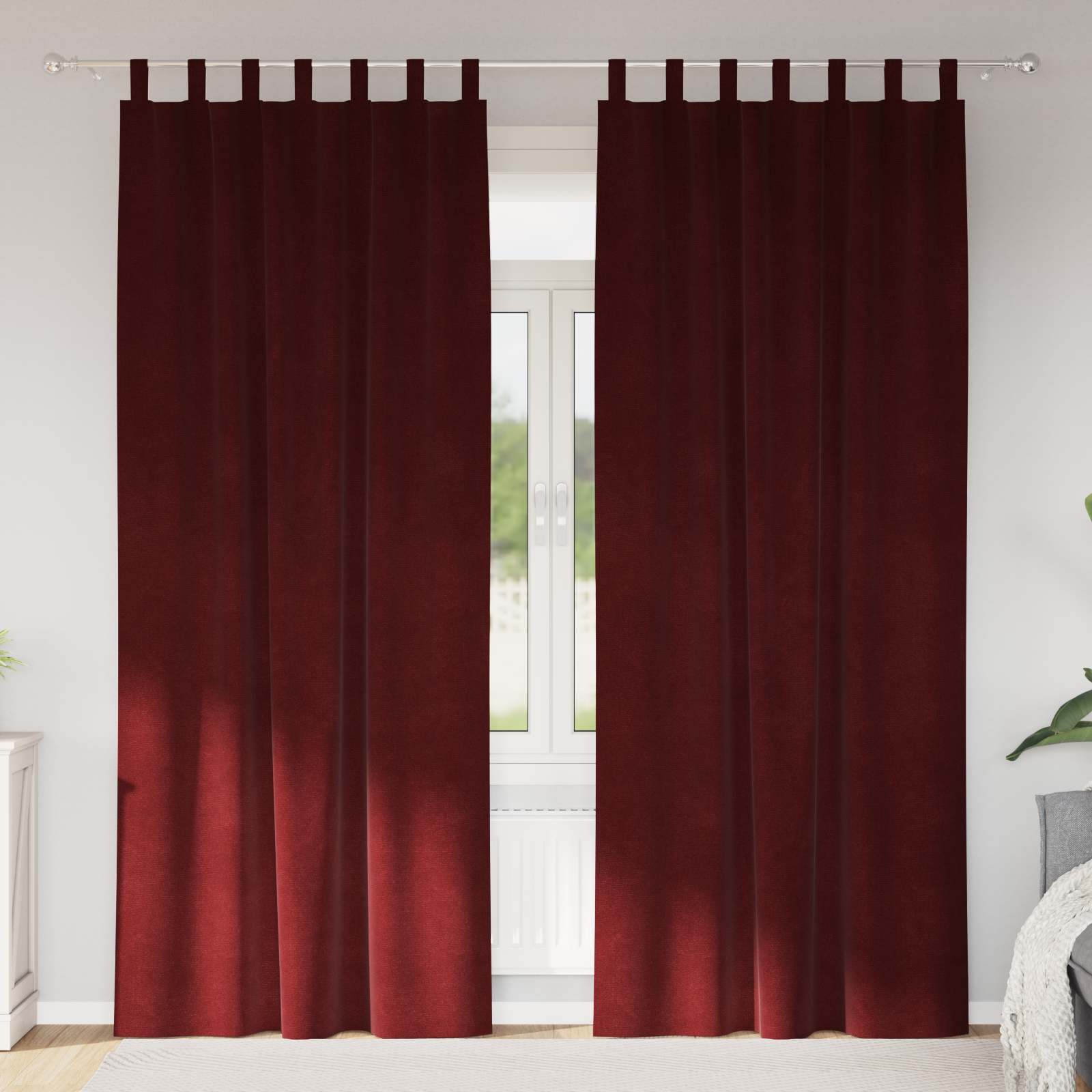 Kardinaid 2 tk Veinpunane 140 x 245 cm Samet