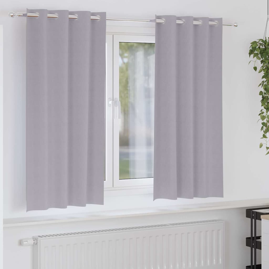 Kardinad rõngastega 2 tk Metallhall 175 x 140 cm Polüester