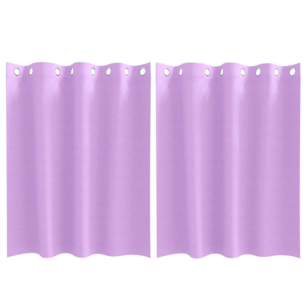 Kardinad rõngastega 2 tk Lilla 140 x 140 cm Polüester
