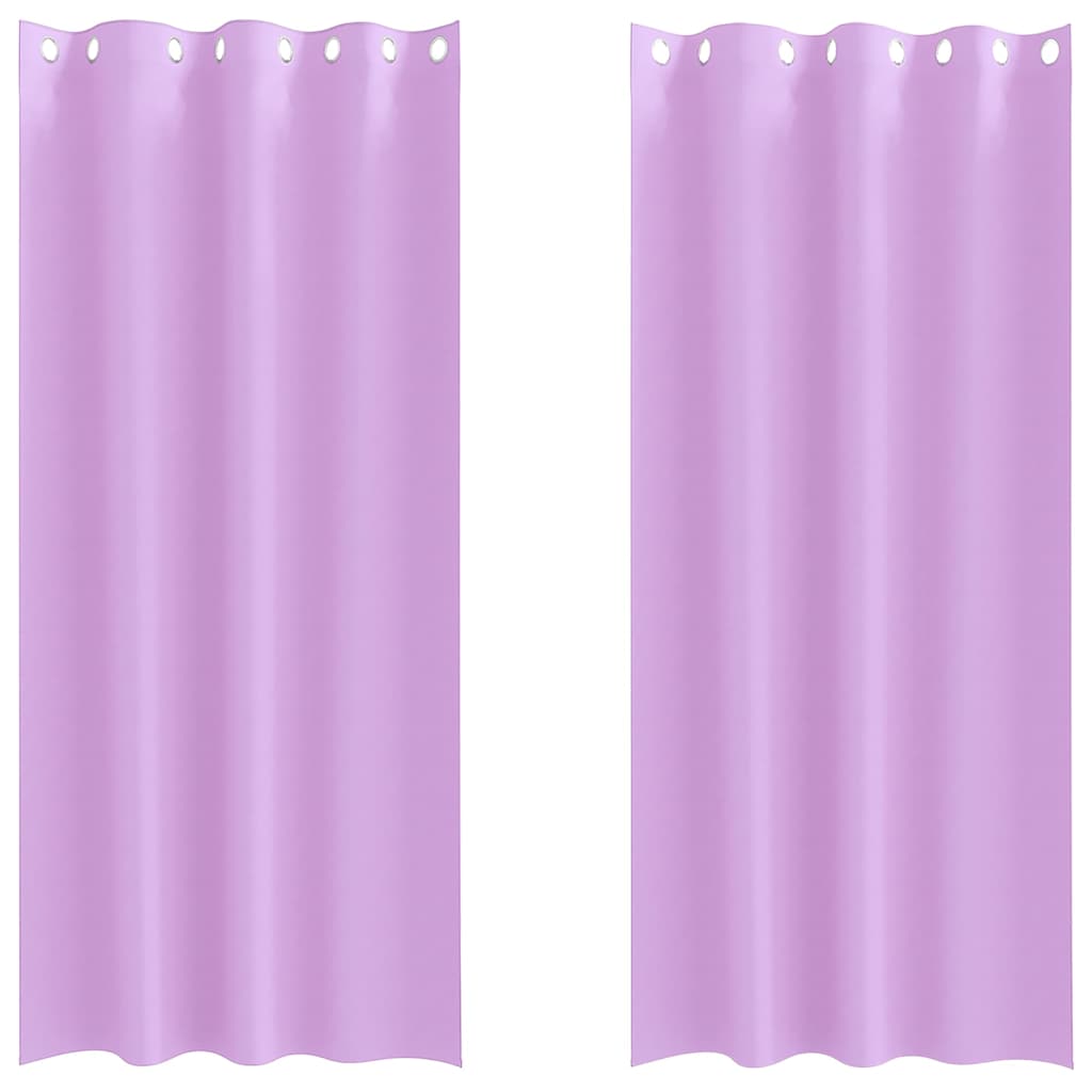 Kardinad rõngastega 2 tk Lilla 245 x 140 cm Polüester