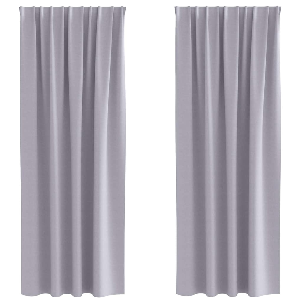 Kardinad rõngastega 2 tk Metallhall 245 x 140 cm Polüester